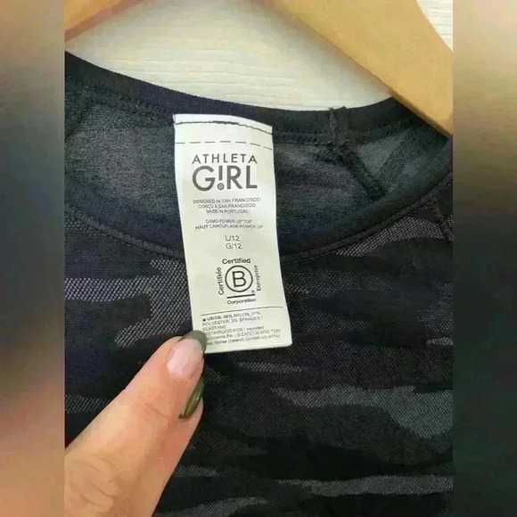 Athleta girl NWT camp power up top size  large (12) - Picture 4 of 7